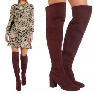 Saint Laurent over-the-knee suede boots